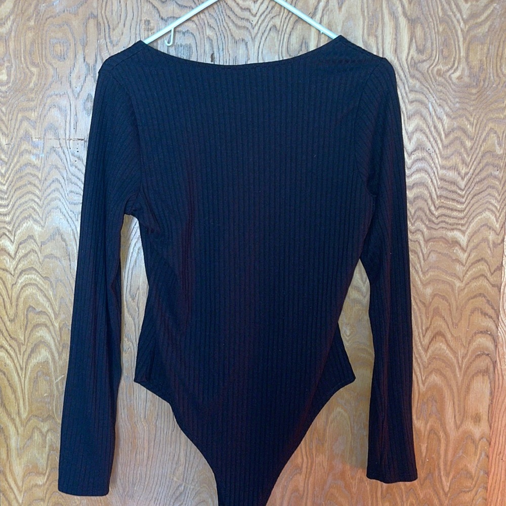 Janet Ribbed Button Bodysuit - Picture 6 of 6
